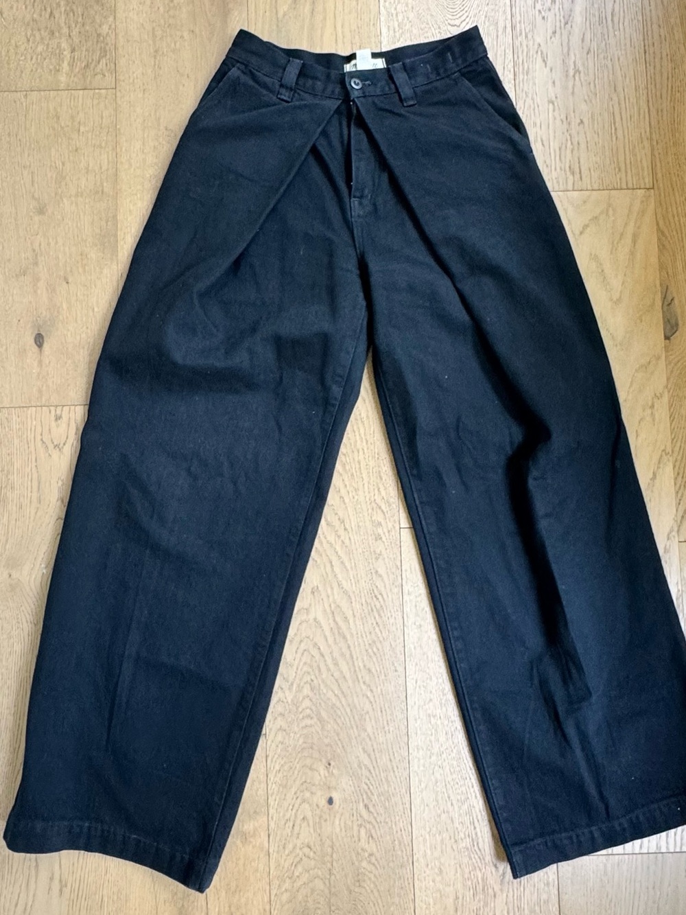Madewell Black Wide-Leg trousers
